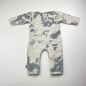 Unisex Milk & Masuki, organic cotton romper, small mark at neck, FUC, size 0000,  