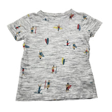 Load image into Gallery viewer, Boys Anko, grey marle tee / top, surfers, FUC, size 4,  