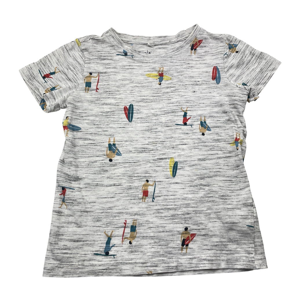Boys Anko, grey marle tee / top, surfers, FUC, size 4,  