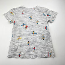Load image into Gallery viewer, Boys Anko, grey marle tee / top, surfers, FUC, size 4,  