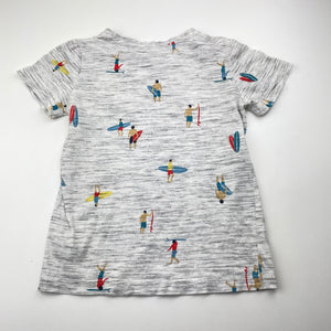 Boys Anko, grey marle tee / top, surfers, FUC, size 4,  