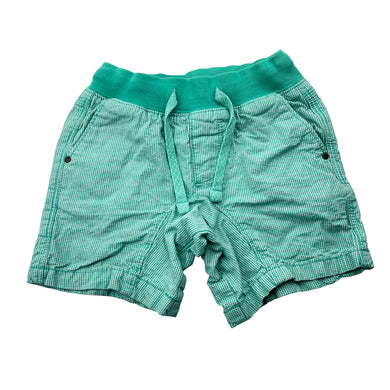 Boys Target, green check cotton shorts, elasticated, GUC, size 3,  