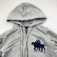 Load image into Gallery viewer, Boys US Polo Assn, cotton zip hoodie sweater, large ponies, GUC, size 2,  