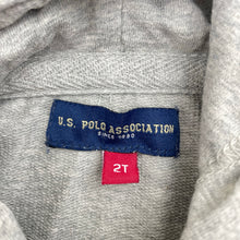 Load image into Gallery viewer, Boys US Polo Assn, cotton zip hoodie sweater, large ponies, GUC, size 2,  