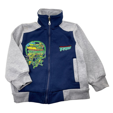 Boys TURTLES, TM Ninja Turtles fleece-lined zip-up sweater, FUC, size 5,  