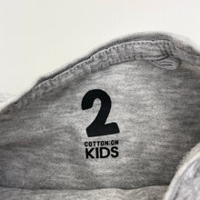 Load image into Gallery viewer, Boys Cotton On, grey marle long sleeve tee / top, FUC, size 2,  