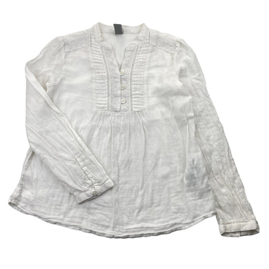 Girls Zara, lightweight cotton embroidered long sleeve blouse / top, GUC, size 7-8,  