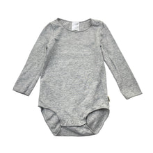 Load image into Gallery viewer, Unisex Bonds, grey stretchy bodysuit / romper, EUC, size 0,  