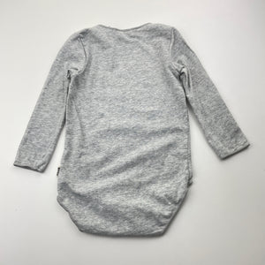 Unisex Bonds, grey stretchy bodysuit / romper, EUC, size 0,  