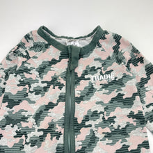 Load image into Gallery viewer, Unisex TRADIE baby, Tiny Tough camo print zip coverall / romper, FUC, size 0,  