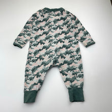 Load image into Gallery viewer, Unisex TRADIE baby, Tiny Tough camo print zip coverall / romper, FUC, size 0,  
