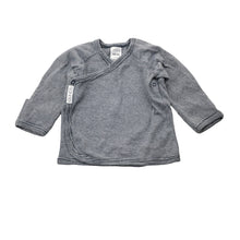 Load image into Gallery viewer, Unisex Bonds, navy stripe soft cotton long sleeve top, EUC, size 000,  