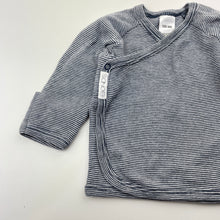 Load image into Gallery viewer, Unisex Bonds, navy stripe soft cotton long sleeve top, EUC, size 000,  