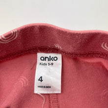 Load image into Gallery viewer, Girls Anko, stretchy bike shorts, rainbows, GUC, size 4,  