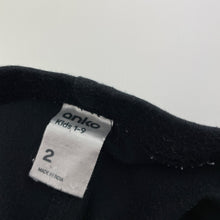 Load image into Gallery viewer, Girls Anko, black stretchy leggings, inside leg: 26cm, FUC, size 2,  