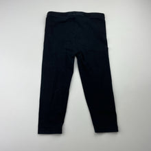Load image into Gallery viewer, Girls Anko, black stretchy leggings, inside leg: 26cm, FUC, size 2,  