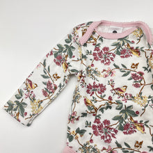 Load image into Gallery viewer, Girls Dymples, soft feel floral cotton bodysuit / romper, EUC, size 000,  