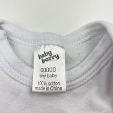 Load image into Gallery viewer, Unisex Baby Berry, soft cotton bodysuit / romper, EUC, size 00000,  