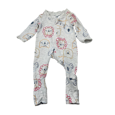 Unisex Anko, stretchy zip coverall / romper, FUC, size 00000,  