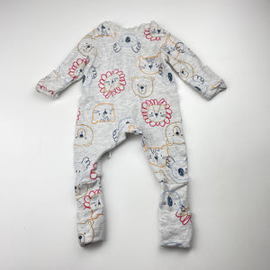 Unisex Anko, stretchy zip coverall / romper, FUC, size 00000,  
