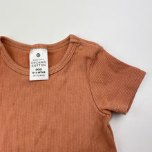Load image into Gallery viewer, Unisex Target, ribbed organic cottonblend bodysuit / romper, EUC, size 000,  