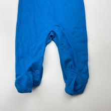 Load image into Gallery viewer, Unisex blue, soft feel coverall / romper, EUC, size 000,  