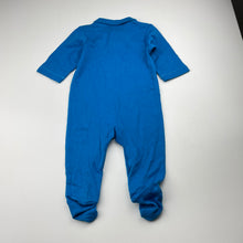 Load image into Gallery viewer, Unisex blue, soft feel coverall / romper, EUC, size 000,  