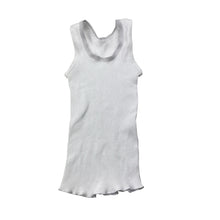 Load image into Gallery viewer, Unisex Bonds, white ribbed cotton singlet top, GUC, size 0000,  