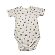 Load image into Gallery viewer, Girls Nature Baby, floral organic cotton bodysuit / romper, FUC, size 0,  