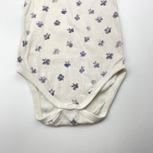 Load image into Gallery viewer, Girls Nature Baby, floral organic cotton bodysuit / romper, FUC, size 0,  