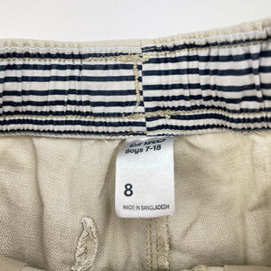 Boys Anko, linen shorts, elasticated, light mark on back, FUC, size 8,  