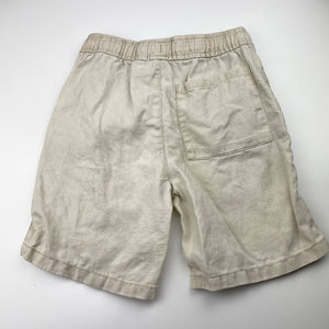 Boys Anko, linen shorts, elasticated, light mark on back, FUC, size 8,  