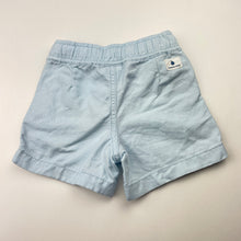 Load image into Gallery viewer, Unisex Country Road, blue cotton / linen shorts, elasticated, EUC, size 00,  