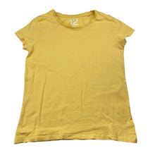Load image into Gallery viewer, Girls Brilliant Basics, yellow cotton tee / top, EUC, size 12,  