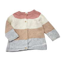 Load image into Gallery viewer, Girls H&amp;M, knitted cotton cardigan / sweater, small marks chest, FUC, size 1,  