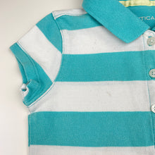 Load image into Gallery viewer, Girls NAUTICA, striped cotton polo dress, light marks chest &amp; skirt, FUC, size 5, L: 52cm