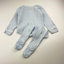 Load image into Gallery viewer, Unisex Purebaby, organic cotton zip coverall / romper, FUC, size 0,  