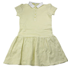Load image into Gallery viewer, Girls Uniqlo, cotton polo dress, light mark back collar, FUC, size 8, L: 61cm