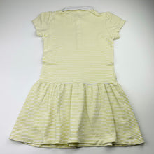 Load image into Gallery viewer, Girls Uniqlo, cotton polo dress, light mark back collar, FUC, size 8, L: 61cm