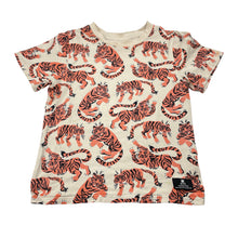 Load image into Gallery viewer, Unisex ROCK YOUR KID, stretchy tee / top, tigers, marks neck &amp; lower front, FUC, size 3,  