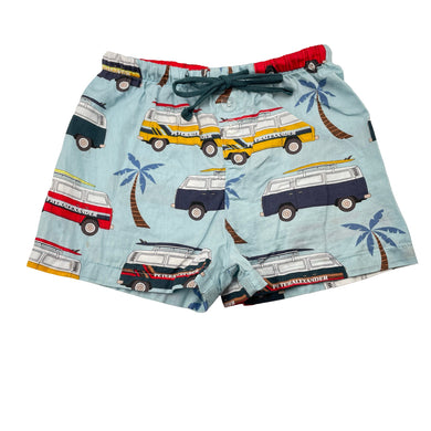 Boys Peter Alexander, lightweight cotton pyjama shorts, combi vans, FUC, size 4,  