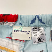 Load image into Gallery viewer, Boys Peter Alexander, lightweight cotton pyjama shorts, combi vans, FUC, size 4,  