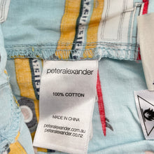 Load image into Gallery viewer, Boys Peter Alexander, lightweight cotton pyjama shorts, combi vans, FUC, size 4,  