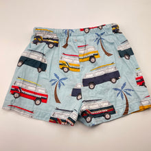 Load image into Gallery viewer, Boys Peter Alexander, lightweight cotton pyjama shorts, combi vans, FUC, size 4,  