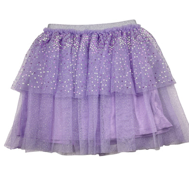 Girls Anko, lined tulle & sequin party skirt, elasticated, EUC, size 7,  
