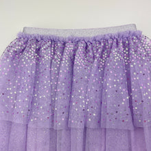 Load image into Gallery viewer, Girls Anko, lined tulle &amp; sequin party skirt, elasticated, EUC, size 7,  