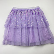 Load image into Gallery viewer, Girls Anko, lined tulle &amp; sequin party skirt, elasticated, EUC, size 7,  
