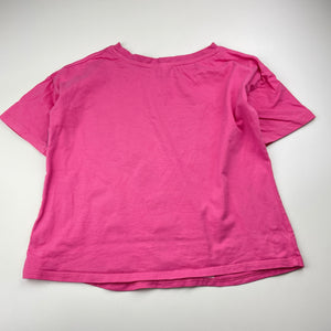 Girls Target, cotton tee / top, sequin & glitter rainbow, GUC, size 6,  