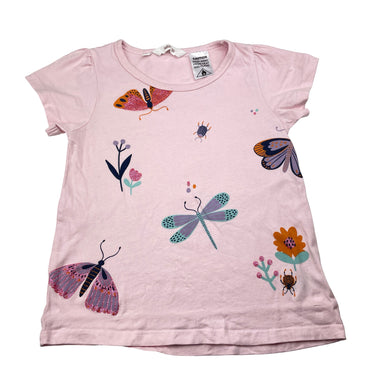 Girls Milkshake, cotton pyjama tee / top, butterflies, EUC, size 8,  