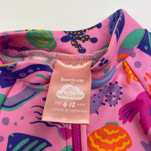 Load image into Gallery viewer, Girls Ellie Whittaker , x B&amp;L, coulourful long sleeve swim one-piece, EUC, size 0,  